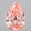 8.40 Ct. Fancy Vivid  Pink Pear Lab Grown Diamond