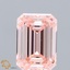 1.35 Ct. Fancy Intense Pink Emerald Lab Grown Diamond