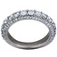 Luxe Three Side Pave Band, smallside view