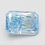3.09 Ct. Fancy Vivid Blue Radiant Lab Grown Diamond