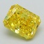 2.51 Ct. Fancy Vivid Yellow Radiant Lab Grown Diamond