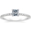 18K White Gold Viviana Three-Quarter Coverage Diamond Ring, smalltop view