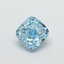 1.33 Ct. Fancy Vivid  Blue Cushion Lab Grown Diamond