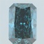3.08 Ct. Fancy Deep Blue Radiant Lab Grown Diamond
