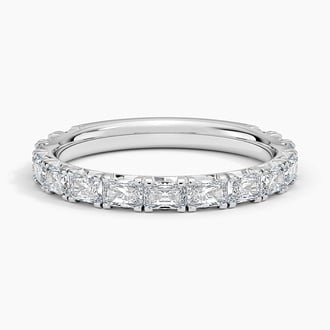 Nathalie Radiant Cut Lab Diamond Ring (7/8 ct. tw.) in Platinum