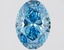1.59 Ct. Fancy Vivid Blue Oval Lab Grown Diamond