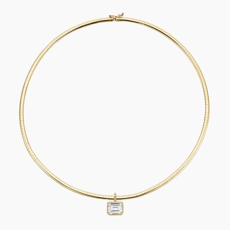 Emerald-Cut Lab Diamond Omega Chain Necklace (4 ct. tw.)