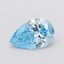 2.03 Ct. Fancy Vivid Blue Pear Lab Grown Diamond