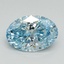 2.24 Ct. Fancy Vivid Blue Oval Lab Grown Diamond
