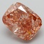14.87 Ct. Fancy Vivid  Orange Cushion Lab Grown Diamond