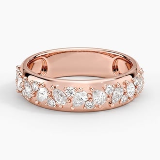 Mosaic Olivetta Lab Diamond Ring (3/4 ct. tw.) in 14K Rose Gold