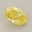1.06 Ct. Fancy Vivid Yellow Oval Lab Grown Diamond