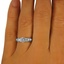 The Phyllis Ring, smalltop view on a hand