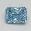 2.01 Ct. Fancy Vivid Blue Radiant Lab Grown Diamond