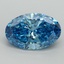 5.07 Ct. Fancy Vivid Blue Oval Lab Grown Diamond