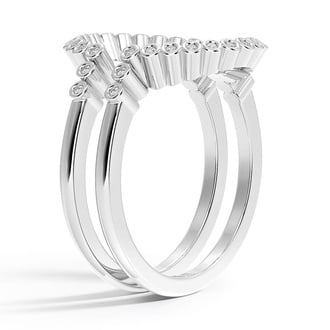 Custom Halo Nesting Diamond Rings