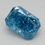 1.03 Ct. Fancy Vivid Blue Radiant Lab Grown Diamond