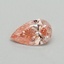 0.32 Ct. Fancy Vivid Pink Pear Lab Grown Diamond