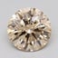 3.03 Ct. Light  Brown Round Lab Grown Diamond