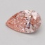 0.52 Ct. Fancy Intense Pink Pear Lab Grown Diamond