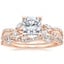 14K Rose Gold Luxe Willow Diamond Ring (1/4 ct. tw.) with Luxe Winding Willow Diamond Ring (1/4 ct. tw.)
