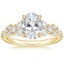 18K Yellow Gold Tatiana Diamond Ring, smalltop view
