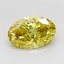 1.24 Ct. Fancy Intense Yellow Oval Lab Grown Diamond