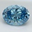 1.5 Ct. Fancy Vivid Malibu Blue Oval Lab Grown Diamond