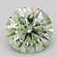 2.52 Ct. Fancy Vivid  Green Round Lab Grown Diamond