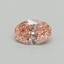 0.30 Ct. Fancy Vivid Pink Oval Lab Grown Diamond