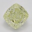 1.00 Ct. Fancy Light Yellow Cushion Diamond