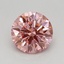 0.62 Ct. Fancy Vivid Pink Round Lab Grown Diamond