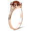 The Teofila Ring, smalltop view on a hand