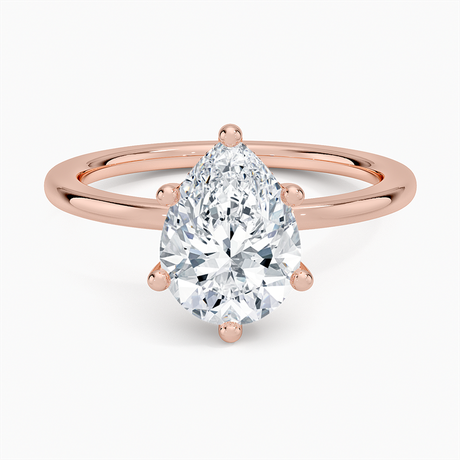 14K Rose Gold Sydney Perfect Fit Hidden Halo Diamond Ring