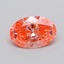 0.32 Ct. Fancy Vivid  Pink Oval Lab Grown Diamond
