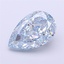 2.63 Ct. Fancy Intense Blue Pear Lab Grown Diamond