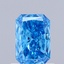 0.72 Ct. Fancy Vivid  Blue Radiant Lab Grown Diamond