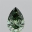 1.38 Ct. Fancy Vivid Green Pear Lab Grown Diamond