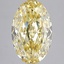 4.03 Ct. Fancy Yellow Oval Lab Grown Diamond