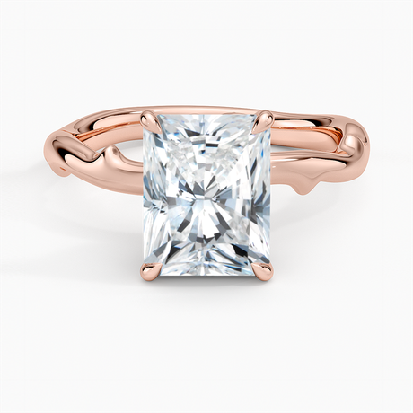 14K Rose Gold Rose Thorn Hidden Accent Diamond Ring (1/4 ct. tw.)