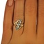 The Zetta Ring, smalltop view on a hand