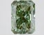 3.09 Ct. Fancy Vivid  Green Radiant Lab Grown Diamond
