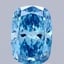 1.51 Ct. Fancy Vivid  Blue Cushion Lab Grown Diamond