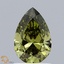 1.05 Ct. Fancy Vivid  Green Pear Lab Grown Diamond