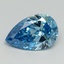 1.53 Ct. Fancy Vivid Blue Pear Lab Grown Diamond