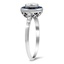 The Benoit Ring, smalltop view on a hand