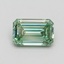 1.00 Ct. Fancy Vivid Green Emerald Lab Grown Diamond