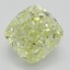 3.23 Ct. Fancy Light Yellow Cushion Diamond