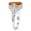 The Kylynn Ring, smalltop view on a hand