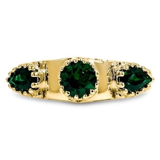 Custom Three-Stone Sapphire Ring